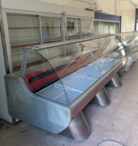 Çıkma pimapen kapı kolu fırat plastik kapı pencere kolu 12 şarküteri kasap dolabı. önden açılır camlı, fil ayak tarzı modeli