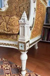Fabrika defolu teşhir buzdolabı satan yerler 7 3 parça klasik el oymalı koltuk takımı şık vintage takım