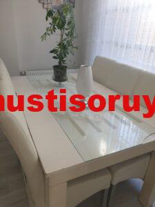 6 kişilik bellona yemek masası ucuz fiyatı makul 650 TL