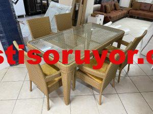 Klasik berjer cafe lokanta masa sandalye 120 TL 17 ikinci el istikbal rattan masa sandalye takımı